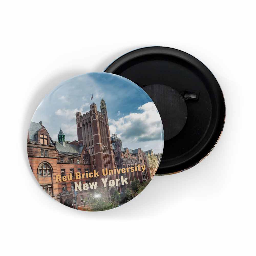 dhcrafts Fridge Magnet Multicolor Famous Tourist Place Red Brick University New York Glossy Finish Design Pack of 1